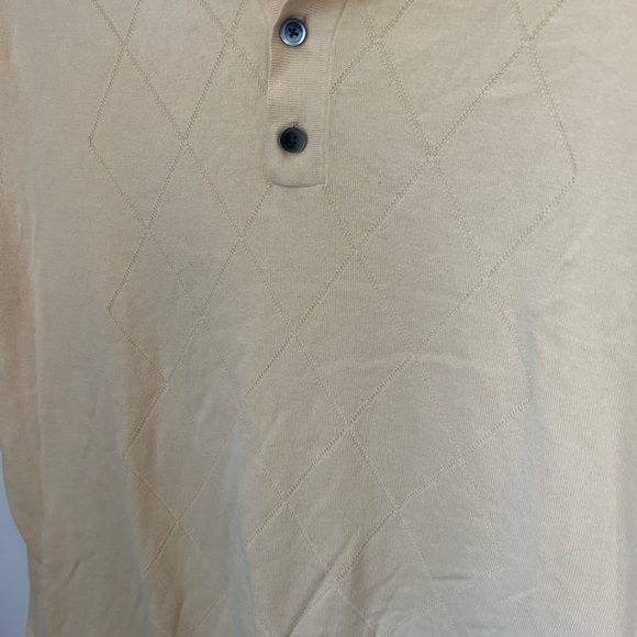 Banana Republic Light Yellow Cotton Polo XL - Picture 5 of 5